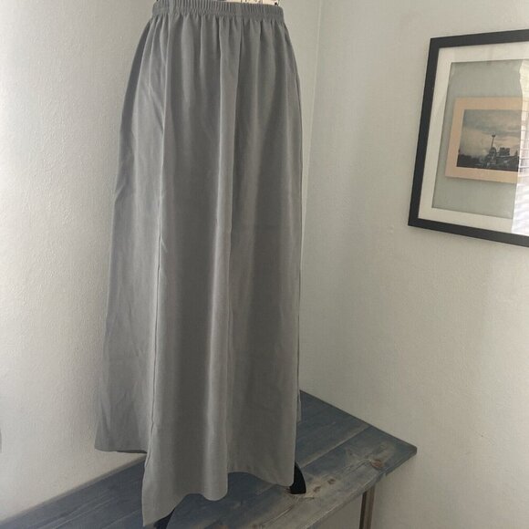 Blanque Women's Green Gray Long Skirt Lightweight - Size 0 - SMALL (X) - Picture 1 of 12